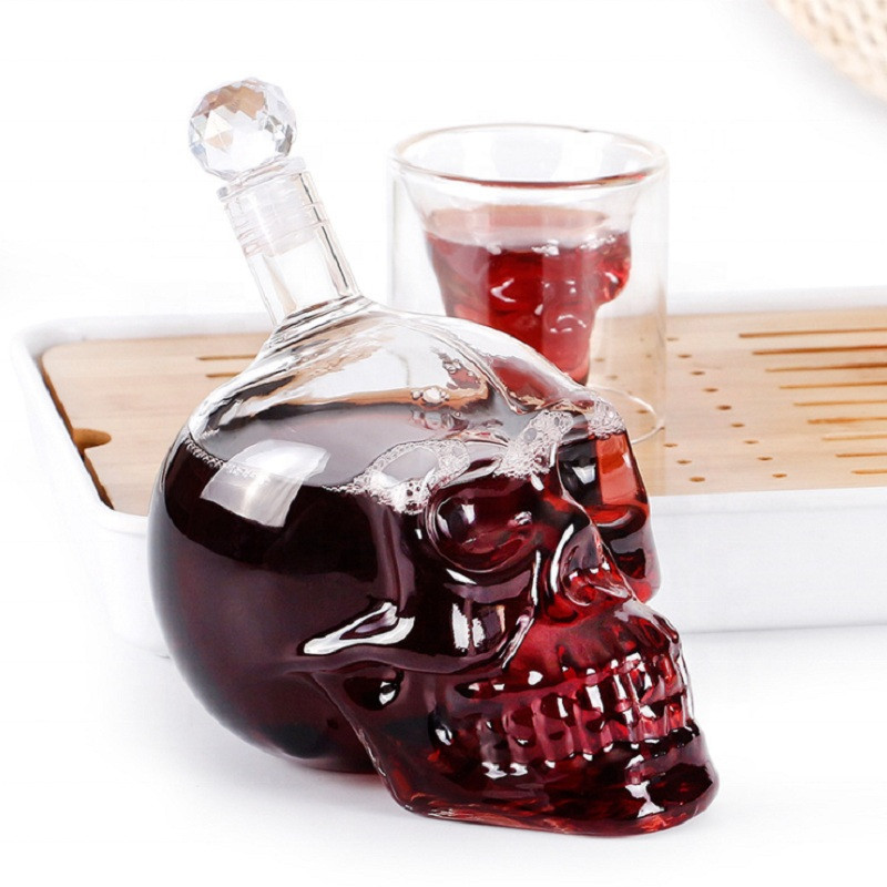 창의적인 해골 머리 디캔터 크리스탈 병, 보드카 와인  - Wine Vodka Beer 리뷰 및 가격